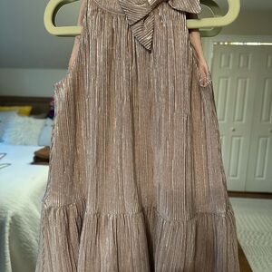 Elegant Metallic Pleated Dress - Janie and Jack (3T)